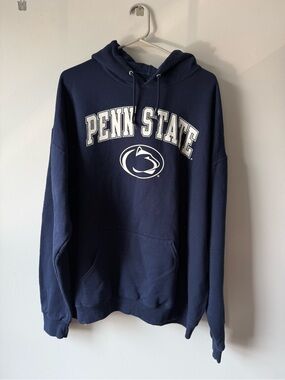 Penn State PSU Navy Blue Hoodie Sweatshirt Pullover Size XXL